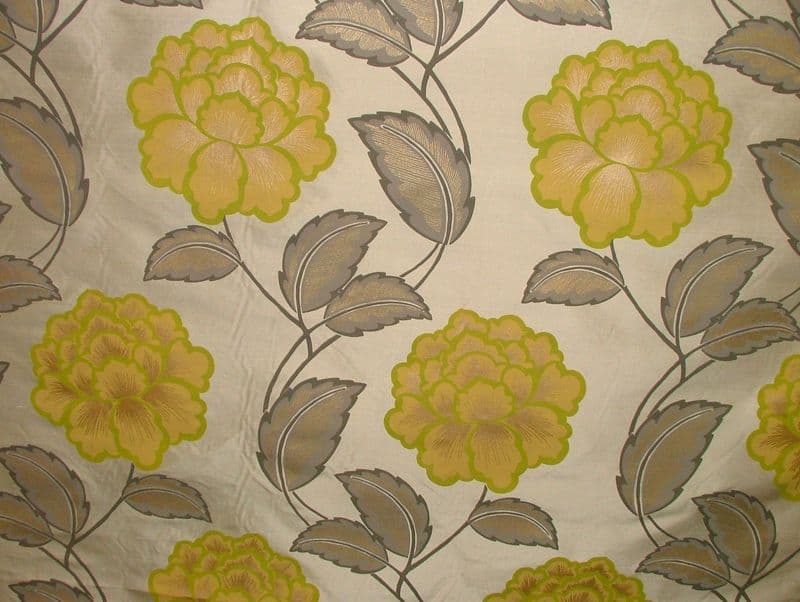 Amora Mimosa 100% Silk Curtain / Upholstery Fabric