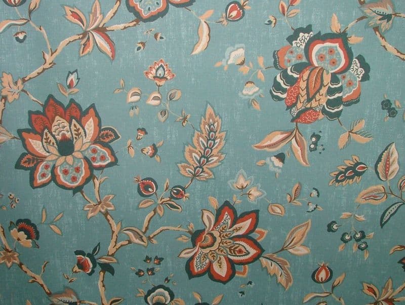 Ashley Wilde WILTON INDIGO FLORAL Curtain /Upholstery /Soft Furnishing Fabric