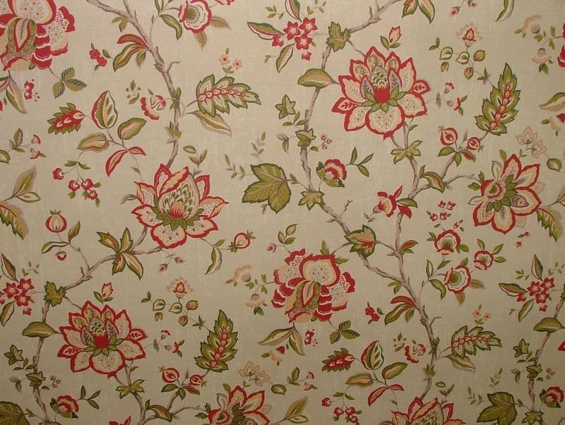 Ashley Wilde WILTON Raspberry FLORAL Curtain /Upholstery /Soft Furnish Fabric