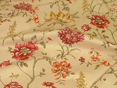 Exc Ashley Wilde LEDBURY RUST FLORAL Curtain /Upholstery /Soft Furnishing Fabric