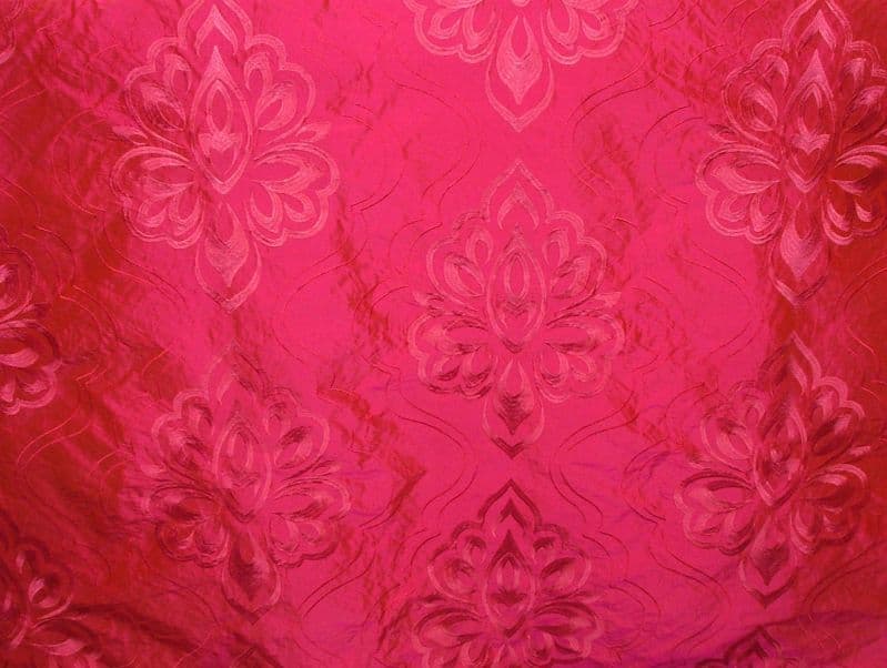 Nalinia Fuchsia Pink 100% Silk Curtain / Upholstery Fabric