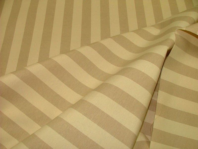 Prestigious Textiles Beige & Cream Ticking Curtain /Upholstery Fabric